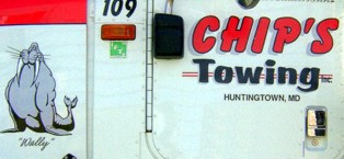 chips towing graphic
