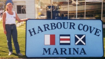 Harbour cove sign